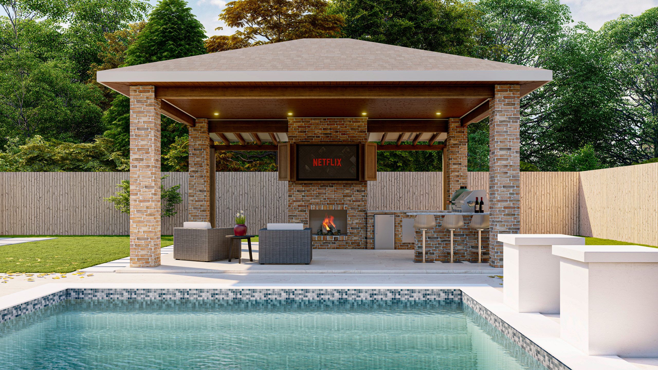 Outdoor Living Space Render